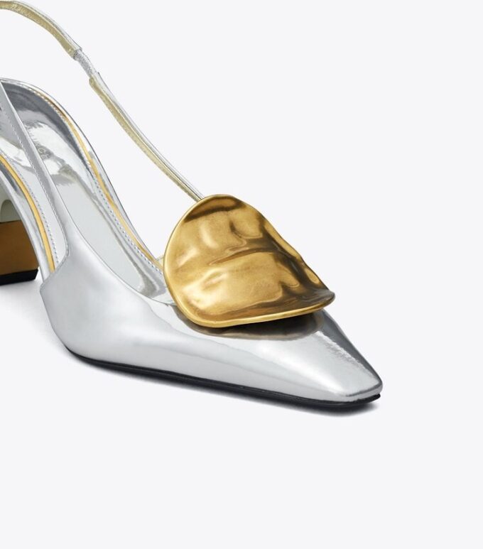 Patos Eşleşmeyen Slingback Topuk Patos Eşleşmeyen Slingback Topuk