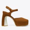Peep-Toe Platform Sandalet