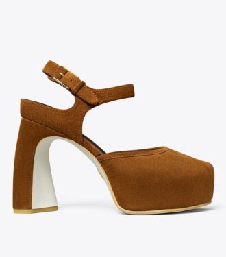 Peep-Toe Platform Sandalet