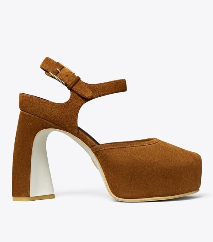 Peep-Toe Platform Sandalet