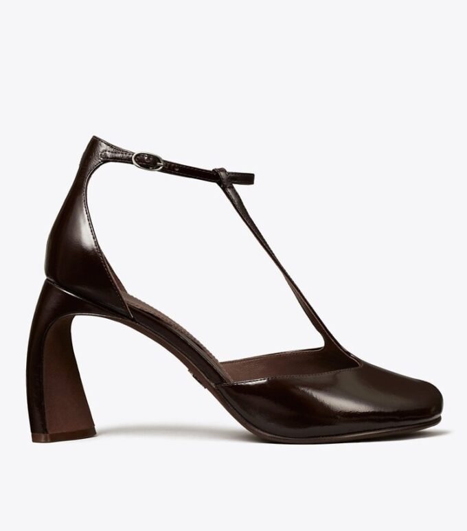 Peep-Toe T-Strap Topuklu Sandal Peep-Toe T-Strap Topuklu Sandal