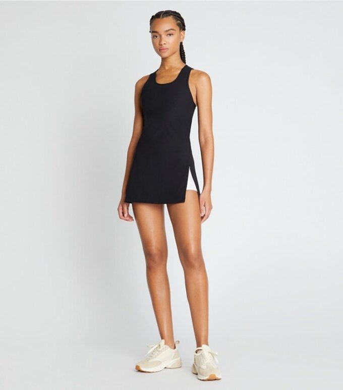 Performans Jersey Yan Yırtmaçlı Tenis Elbisesi Performans Jersey Yan Yırtmaçlı Tenis Elbisesi