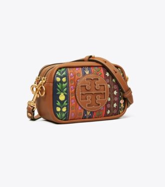 Perry Bombé Şerit Patchwork Mini Çanta