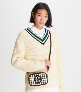 Perry Bombe Patent Whipstitch Mini Çanta