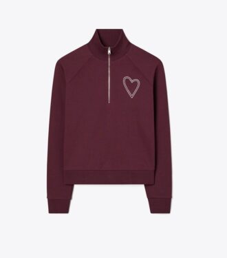 Pick Stitch Kalp Fransız Terry Sweatshirt Pick Stitch Kalp Fransız Terry Sweatshirt
