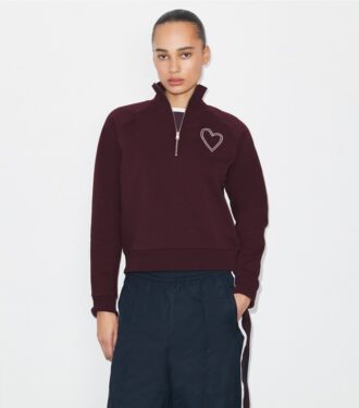 Pick Stitch Kalp Fransız Terry Sweatshirt Pick Stitch Kalp Fransız Terry Sweatshirt