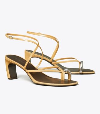 Pierced Çoklu Kayışlı Topuklu Sandal
