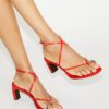Pierced Çoklu Kayışlı Topuklu Sandal Pierced Çoklu Kayışlı Topuklu Sandal