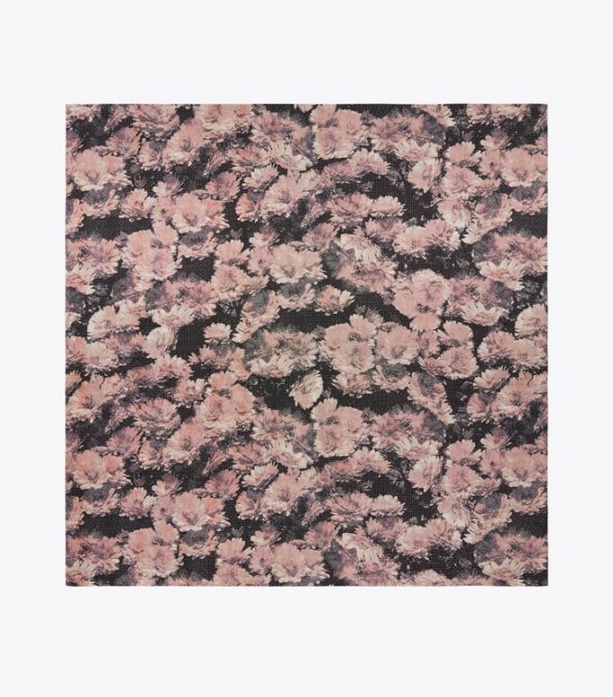 Pixel Flower İpek Kare Eşarp
