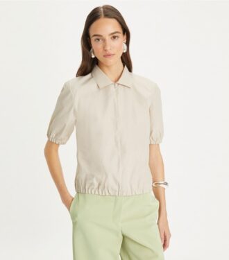 Poplin Fermuarlı Polo