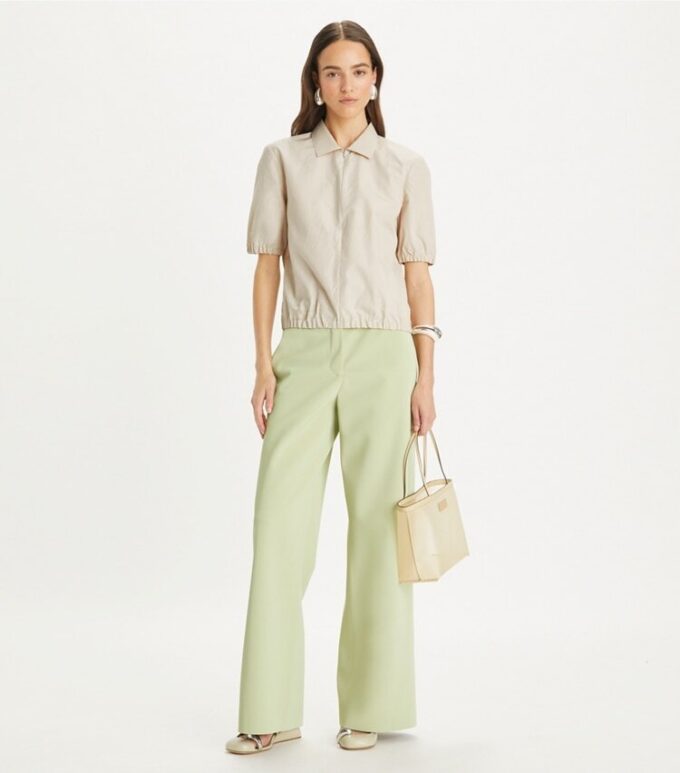 Poplin Fermuarlı Polo Poplin Fermuarlı Polo