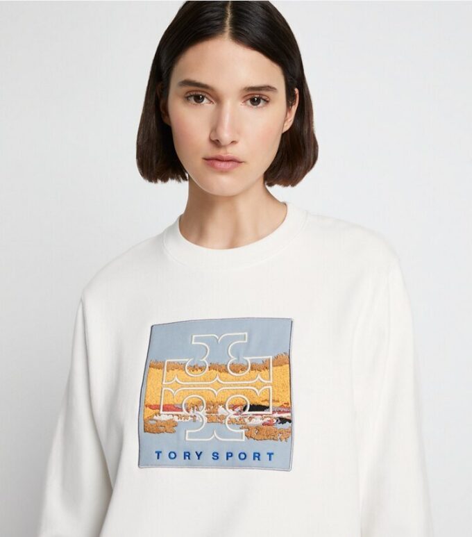 Rahat, Ağır Fransız Terry Logo Yamalı Crew Rahat, Ağır Fransız Terry Logo Yamalı Crew