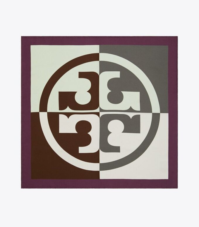 Renkli Logo İpek Boyun Atkısı