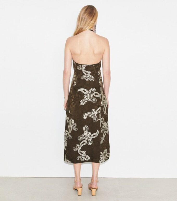 Saten Halter Elbise Saten Halter Elbise