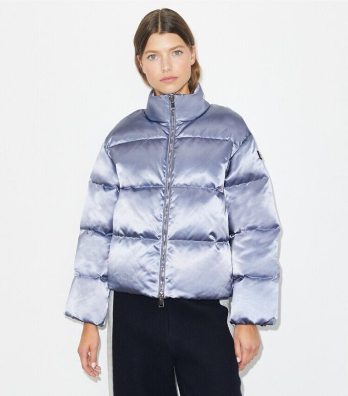 Saten Viskon Puffer Ceket Saten Viskon Puffer Ceket