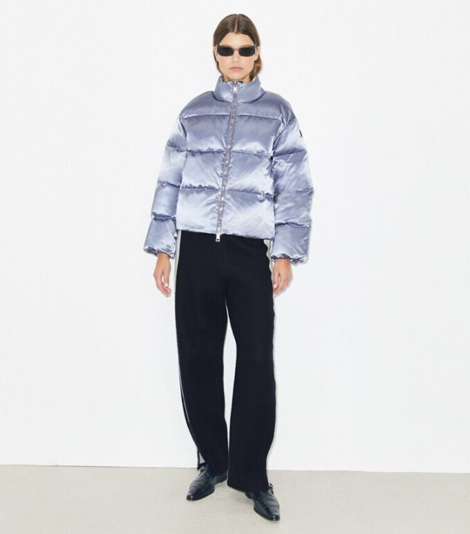 Saten Viskon Puffer Ceket Saten Viskon Puffer Ceket