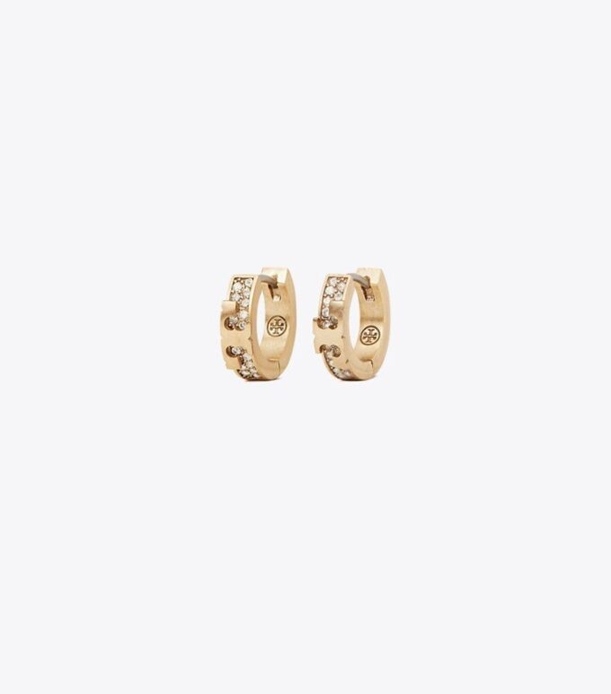 Serif-T Pavé Huggie Hoop Serif-T Pavé Huggie Hoop