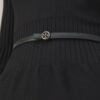 Skinny Embellished Logo Belt Skinny Embellished Logo Belt