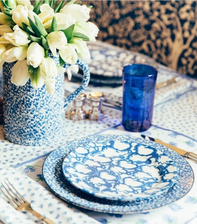 Spongeware Salata Tabağı, 4’lü Set Spongeware Salata Tabağı, 4’lü Set