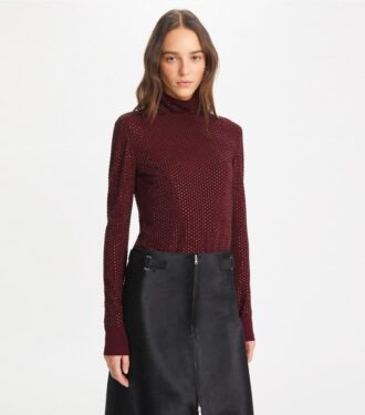 Süslemeli Viskon Jersey Balıkçı Yaka
