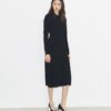 Süslemeli Yaka Elbise Süslemeli Yaka Elbise