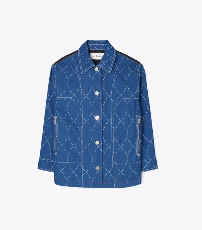Üst Dikişli Denim Ceket Üst Dikişli Denim Ceket