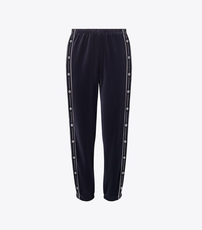 T Logo Kadife Jogger