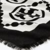 T Monogram Bordürlü Dikdörtgen Eşarp T Monogram Bordürlü Dikdörtgen Eşarp