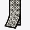 T Monogram Bordürlü Dikdörtgen Eşarp T Monogram Bordürlü Dikdörtgen Eşarp