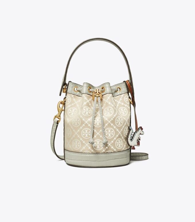 T Monogram Bulut Mini Kova Çanta T Monogram Bulut Mini Kova Çanta