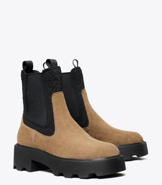 T Monogram Chelsea Lug Bot