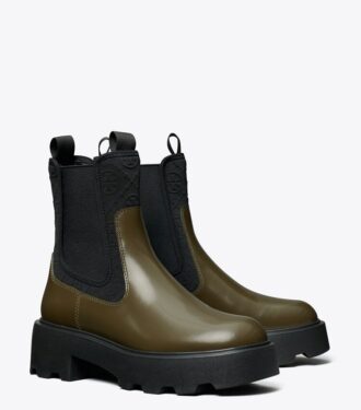 T Monogram Chelsea Lug Bot