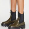 T Monogram Chelsea Lug Bot T Monogram Chelsea Lug Bot