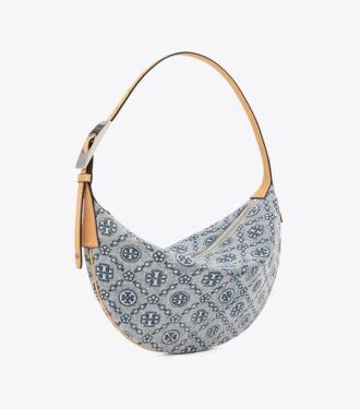 T Monogram Denim Küçük Balon Çanta