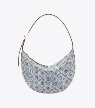 T Monogram Denim Küçük Balon Çanta