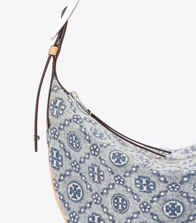 T Monogram Denim Küçük Balon Çanta