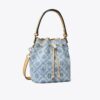 T Monogram Denim Mini Kova Çanta T Monogram Denim Mini Kova Çanta