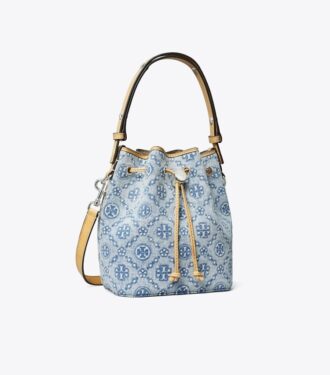 T Monogram Denim Mini Kova Çanta