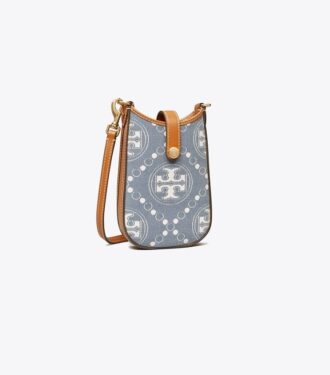 T Monogram Denim Telefon Çapraz Askılı Çanta