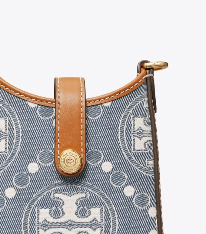 T Monogram Denim Telefon Çapraz Askılı Çanta T Monogram Denim Telefon Çapraz Askılı Çanta