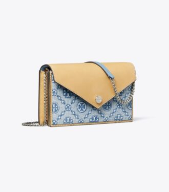 T Monogram Denim Zarf Çapraz Askılı Çanta T Monogram Denim Zarf Çapraz Askılı Çanta