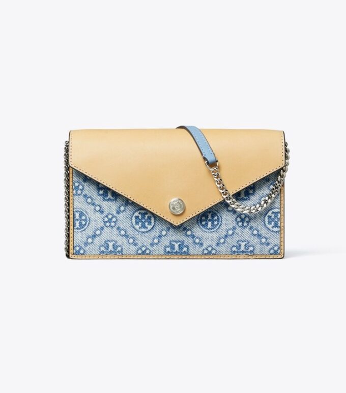 T Monogram Denim Zarf Çapraz Askılı Çanta T Monogram Denim Zarf Çapraz Askılı Çanta