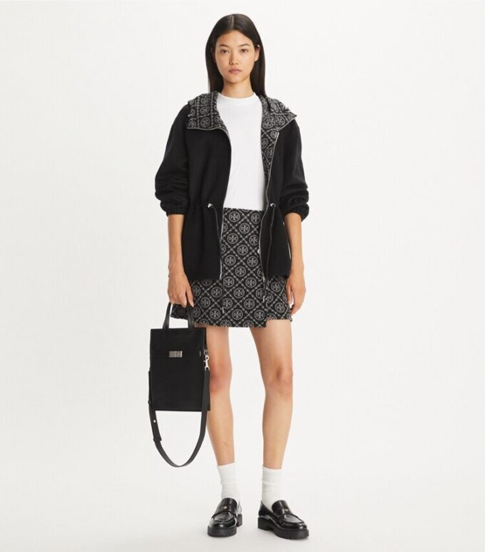 T Monogram Çift Taraflı Jakarlı Anorak T Monogram Çift Taraflı Jakarlı Anorak