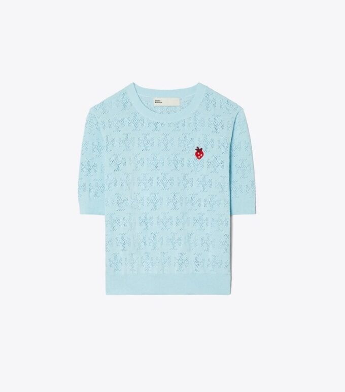 T Monogram Çilekli Kazak T Monogram Çilekli Kazak