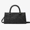 T Monogram Kabartmalı Küçük Doğu-Batı Tote