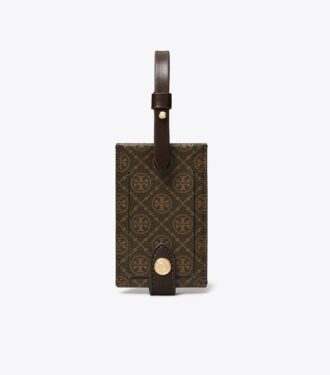 T Monogram Kaplamalı Kanvas Bagaj Etiketi