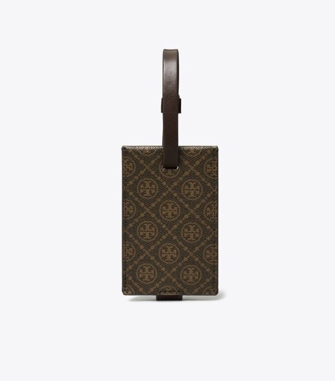 T Monogram Kaplamalı Kanvas Bagaj Etiketi