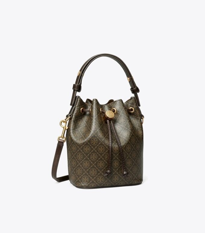 T Monogram Kaplamalı Kanvas Mini Kova Çanta T Monogram Kaplamalı Kanvas Mini Kova Çanta
