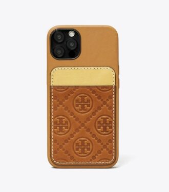 T Monogram Kart Cebi Telefon Kılıfı