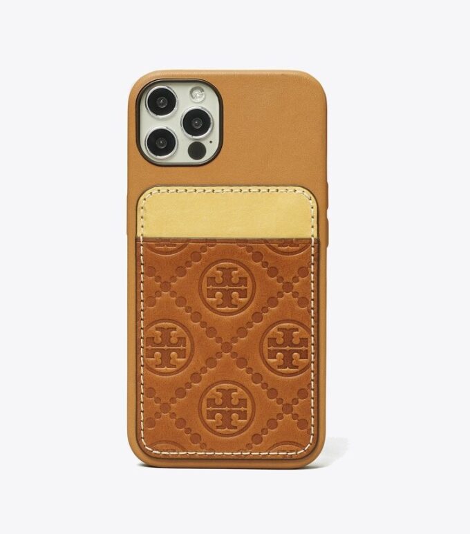 T Monogram Kart Cebi Telefon Kılıfı